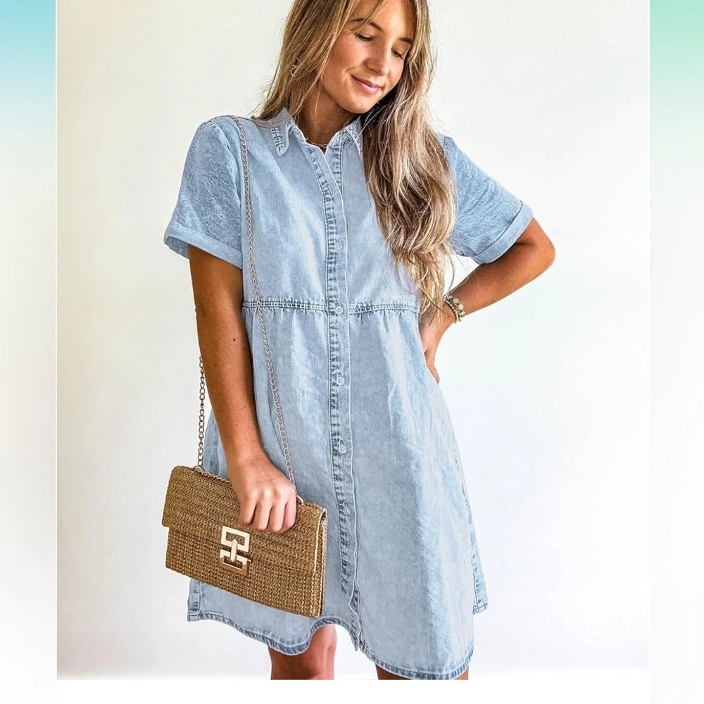 New denim dress - Picture 3 of 8
